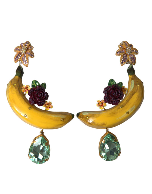 Dolce & Gabbana Chic Clip-on Banana Dangle Earrings Dolce & Gabbana