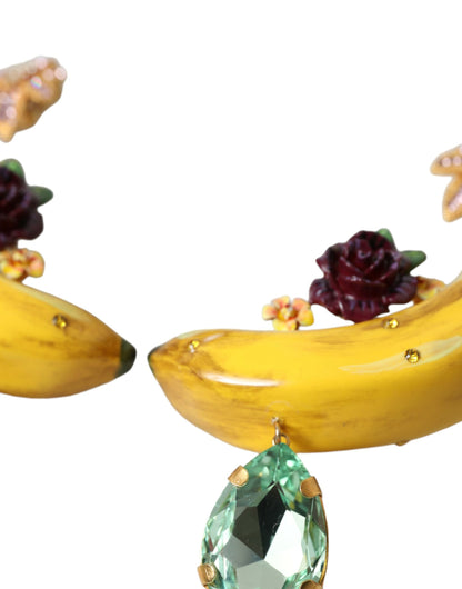 Dolce & Gabbana Chic Clip-on Banana Dangle Earrings Dolce & Gabbana