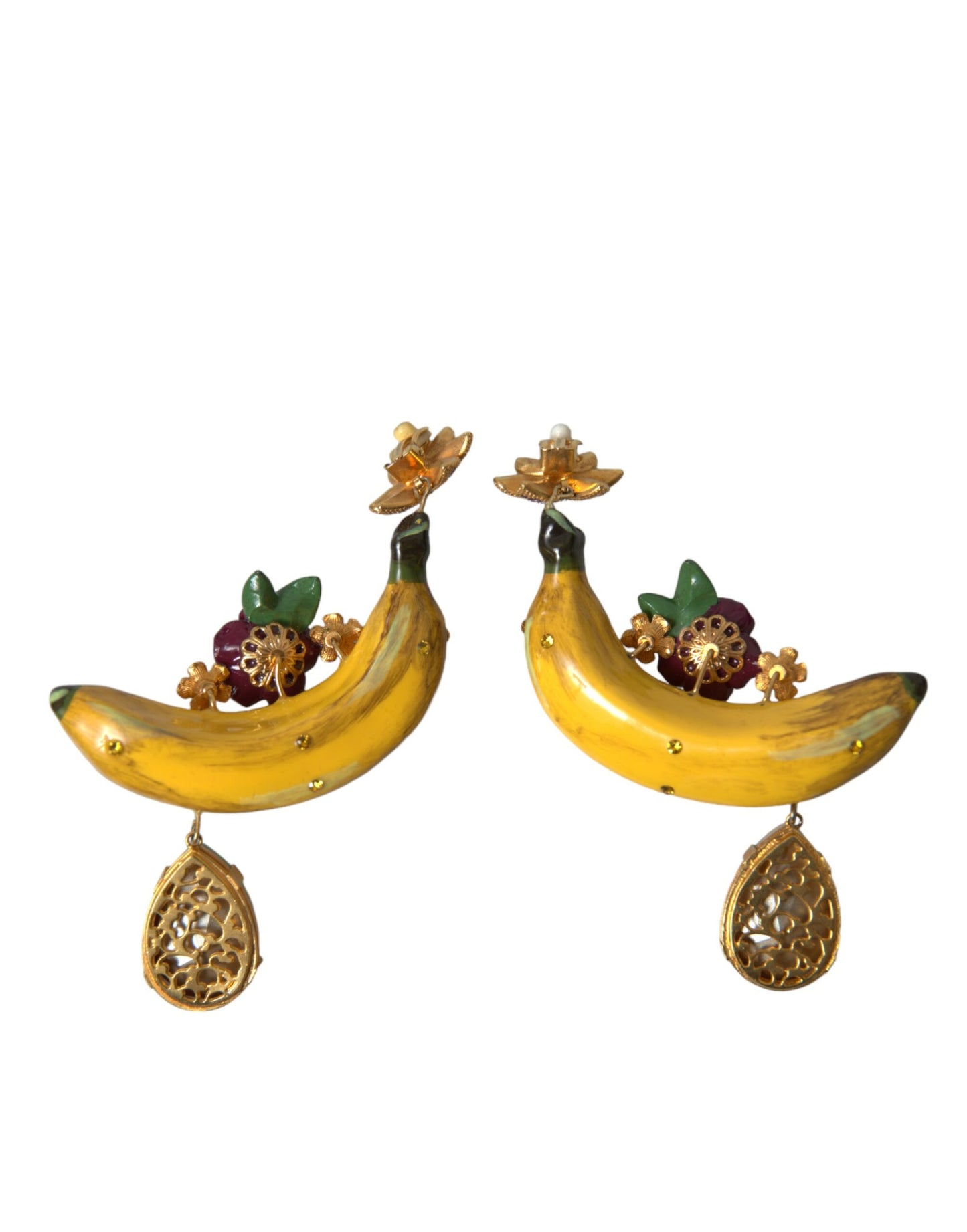 Dolce & Gabbana Chic Clip-on Banana Dangle Earrings Dolce & Gabbana