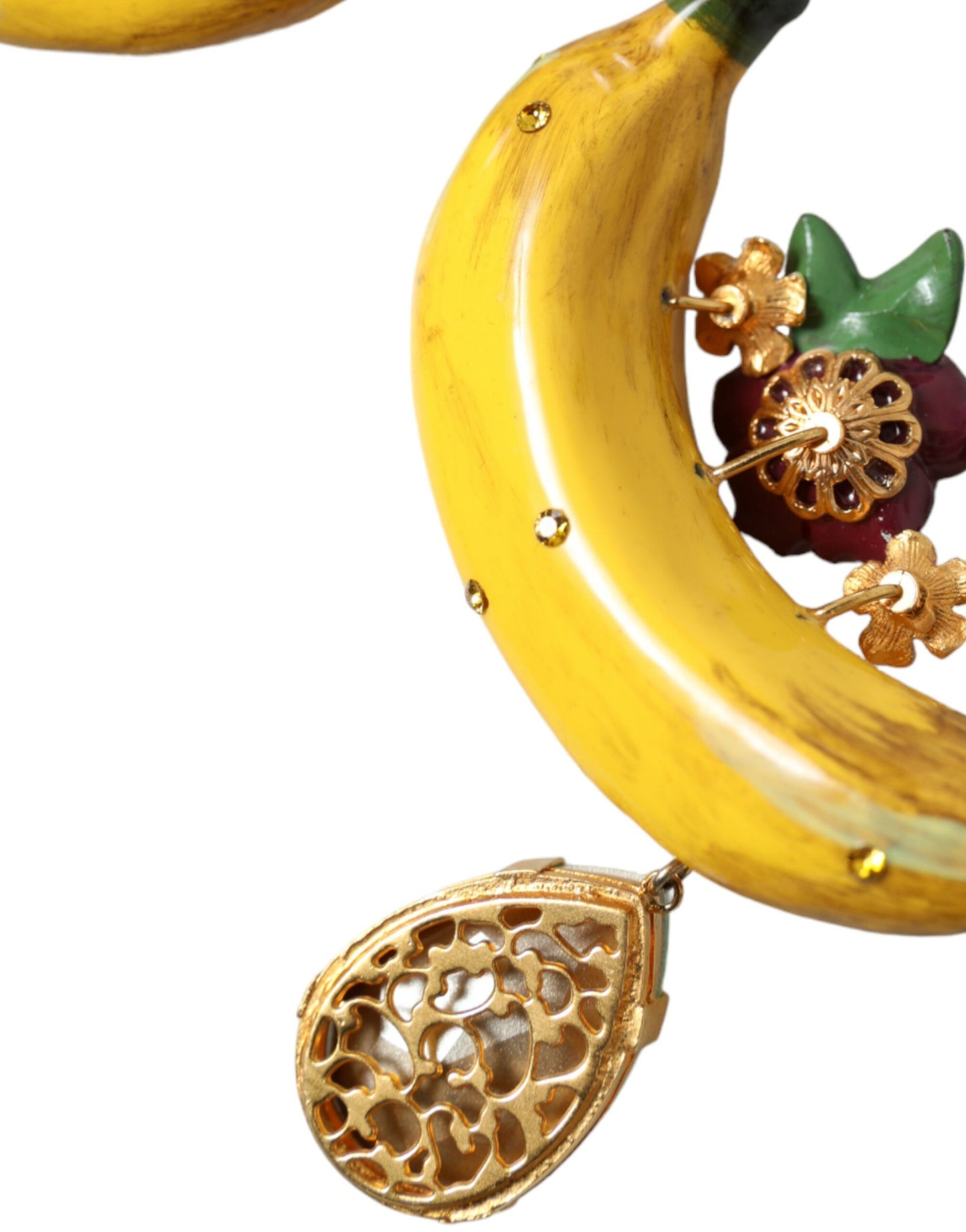 Dolce & Gabbana Chic Clip-on Banana Dangle Earrings Dolce & Gabbana