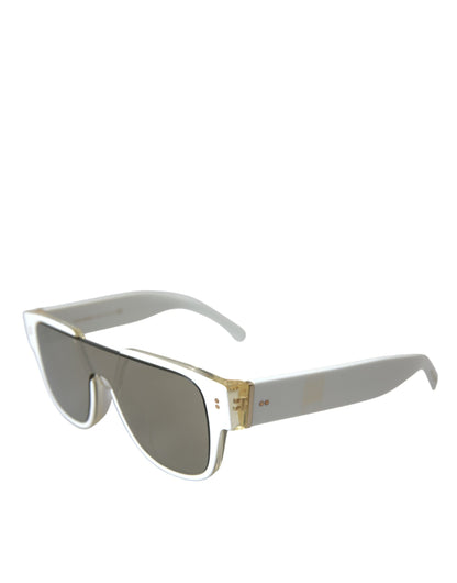 Dolce & Gabbana Chic White Acetate Designer Sunglasses Dolce & Gabbana