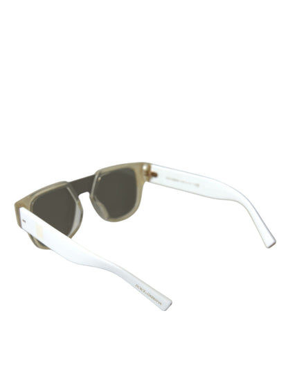 Dolce & Gabbana Chic White Acetate Designer Sunglasses Dolce & Gabbana