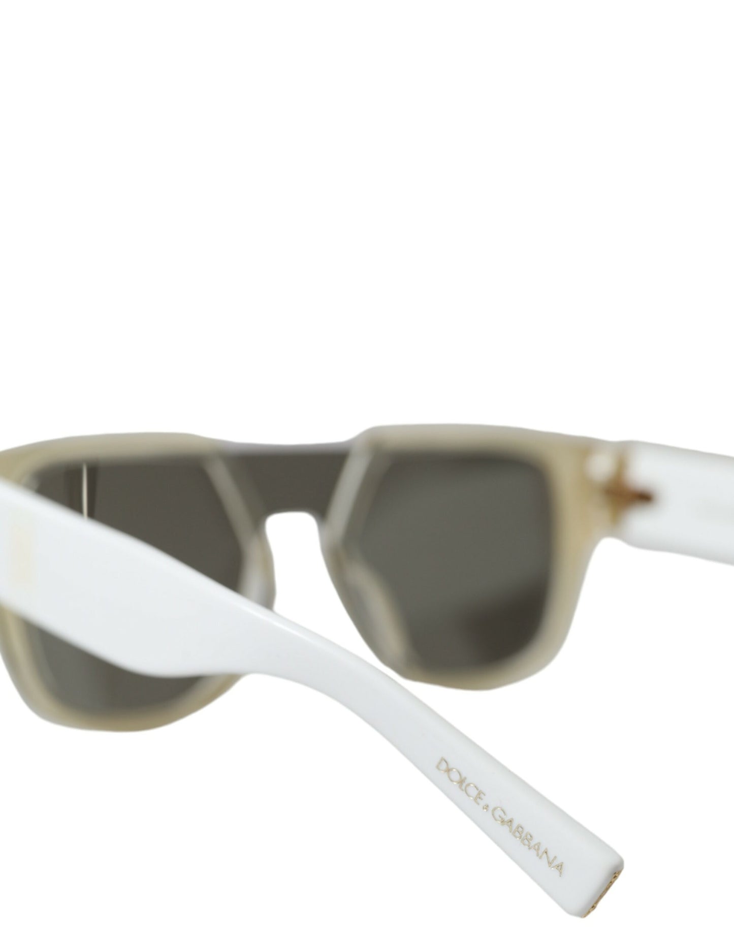 Dolce & Gabbana Chic White Acetate Designer Sunglasses Dolce & Gabbana