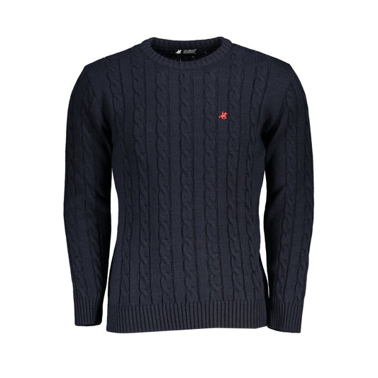 U.S. Grand Polo Twisted Crewneck Embroidered Sweater