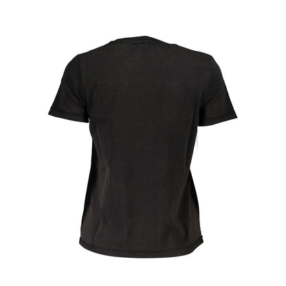 Desigual Elegant Crew Neck Tee with Contrast Details Desigual