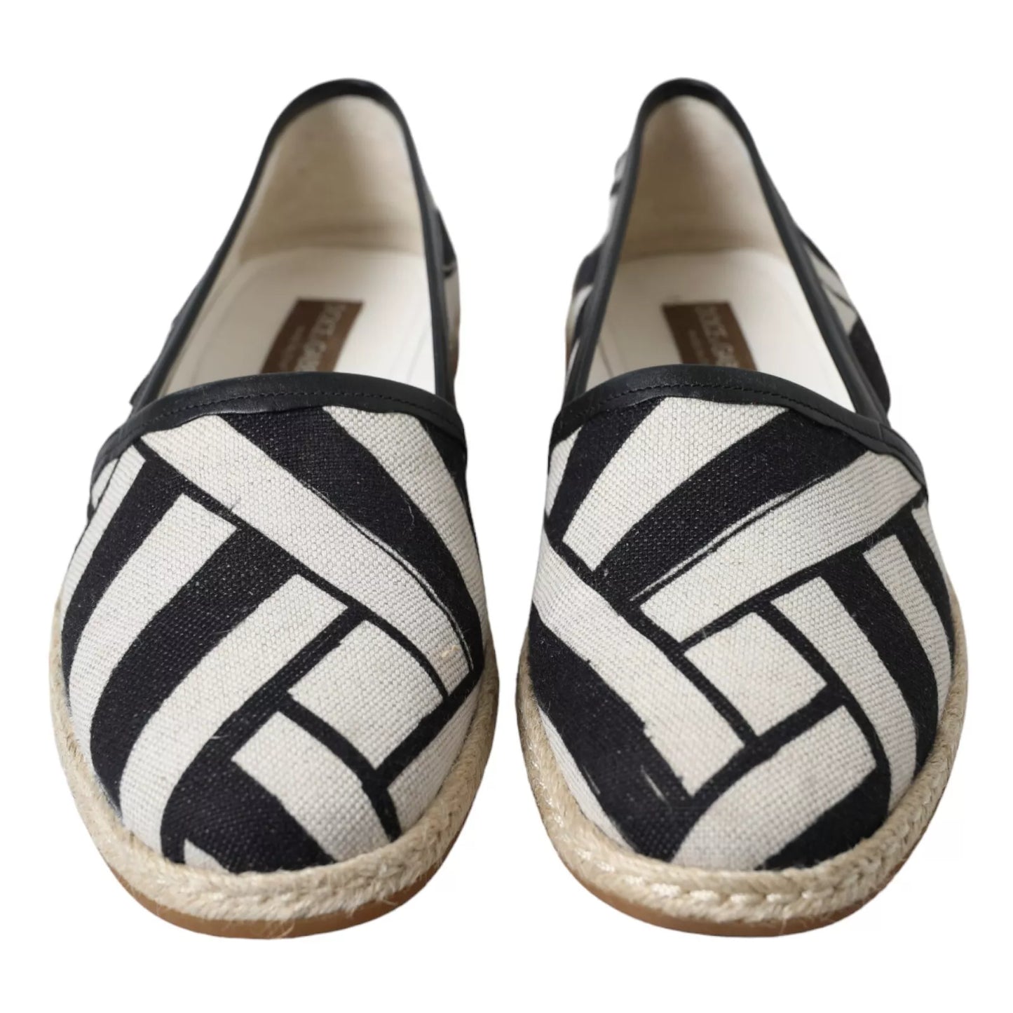 Dolce & Gabbana Elegant Striped Leather Espadrilles Dolce & Gabbana