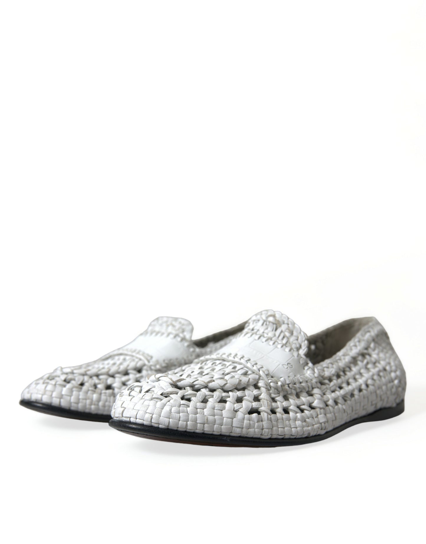 Dolce & Gabbana Elegant White Loafer Slip-Ons Dolce & Gabbana