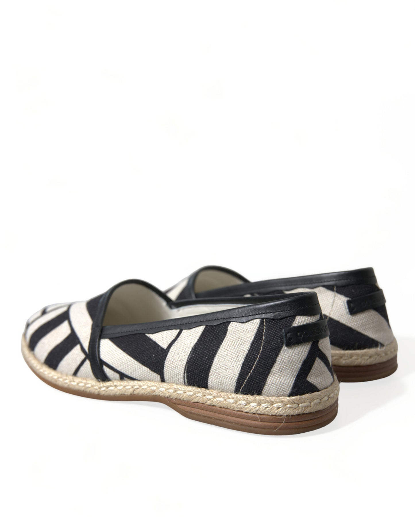 Dolce & Gabbana Chic Striped Luxury Leather Espadrilles Dolce & Gabbana