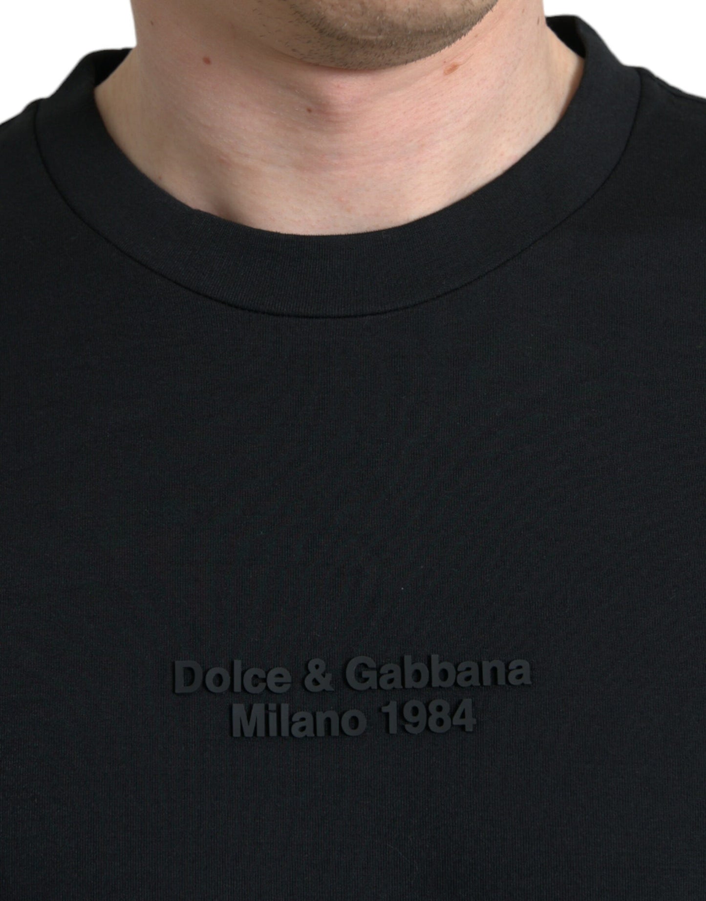 Dolce & Gabbana Elegant Leopard Print Crew Neck Tee Dolce & Gabbana