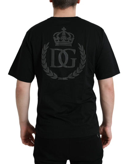 Dolce & Gabbana Elegant Embossed Logo Cotton Tee Dolce & Gabbana