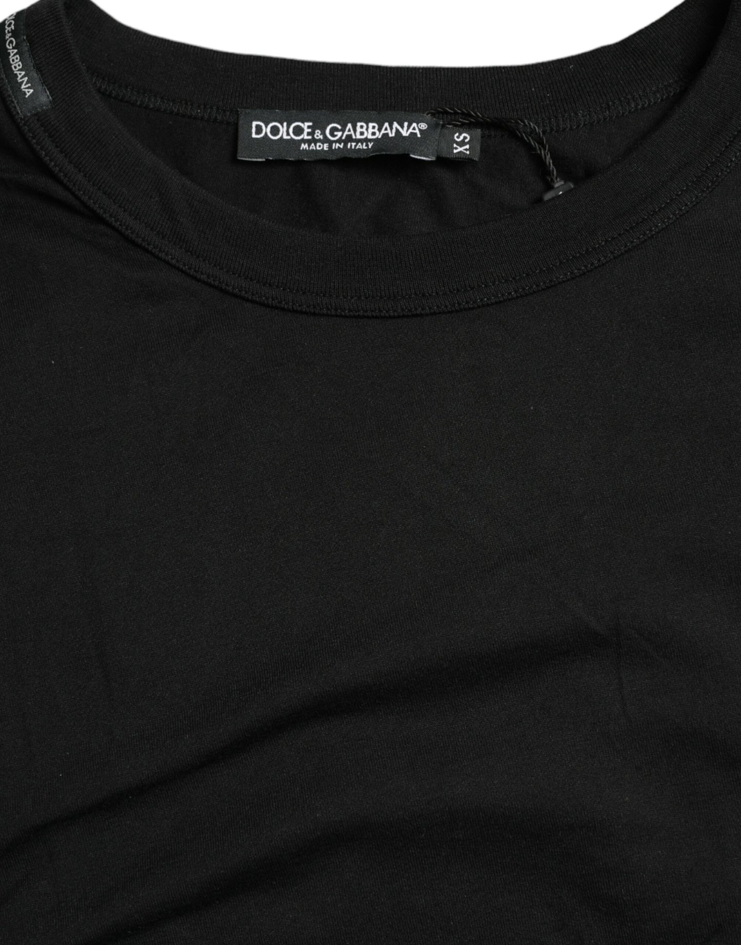 Dolce & Gabbana Elegant Embossed Logo Cotton Tee Dolce & Gabbana