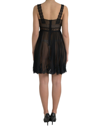 Dolce & Gabbana Elegant Chiffon Silk Blend Mini Dress Dolce & Gabbana