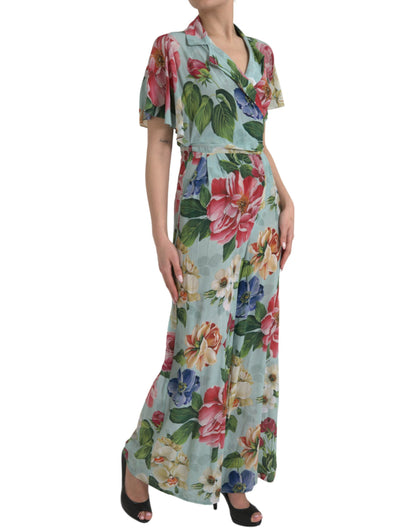 Dolce & Gabbana Elegant Floral Silk Crepe Jumpsuit Dolce & Gabbana