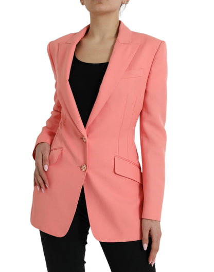 Dolce & Gabbana Chic Pink Peak Lapel Blazer Dolce & Gabbana