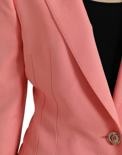 Dolce & Gabbana Chic Pink Peak Lapel Blazer Dolce & Gabbana