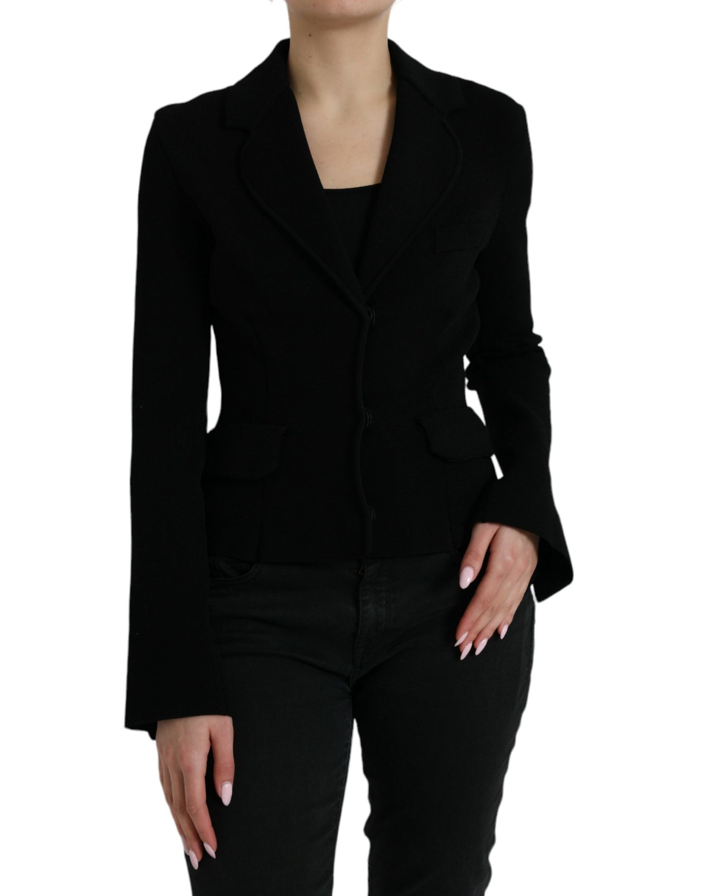 Dolce & Gabbana Elegant Black Designer Blazer for Women Dolce & Gabbana