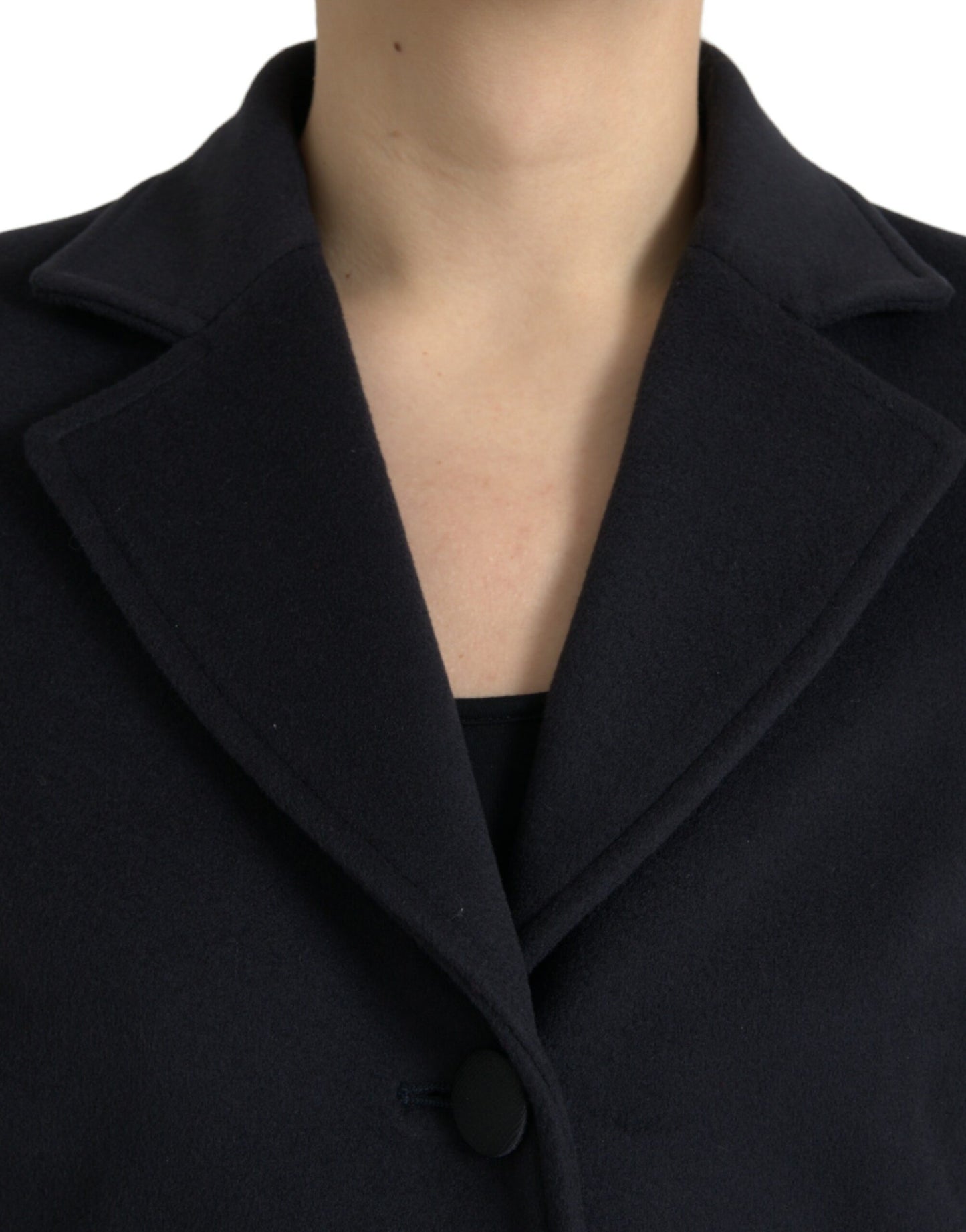 Dolce & Gabbana Elegant Virgin Wool Blend Black Blazer Dolce & Gabbana