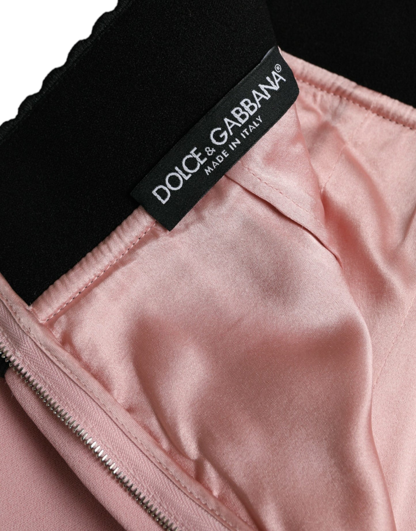 Dolce & Gabbana Elegant High Waist Pencil Skirt in Pink Dolce & Gabbana