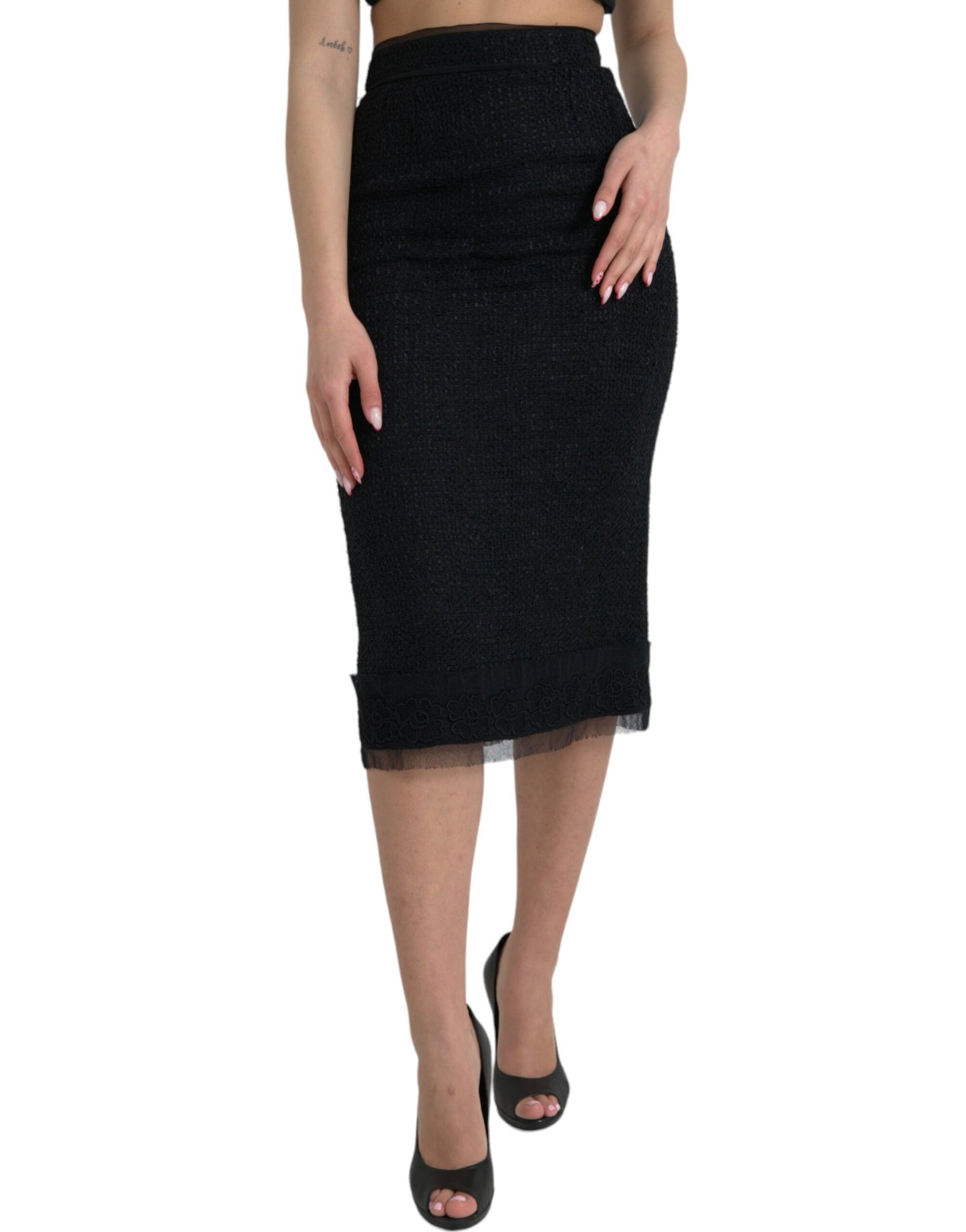 Dolce & Gabbana Elegant High Waist Midi Skirt Dolce & Gabbana