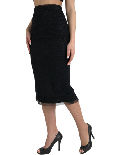 Dolce & Gabbana Elegant High Waist Midi Skirt Dolce & Gabbana