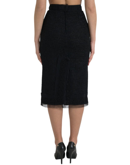 Dolce & Gabbana Elegant High Waist Midi Skirt Dolce & Gabbana