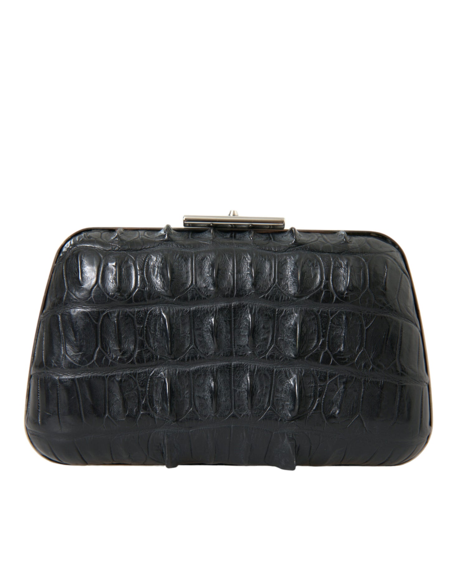 Balenciaga Elegant Crocodile Leather Evening Clutch Balenciaga