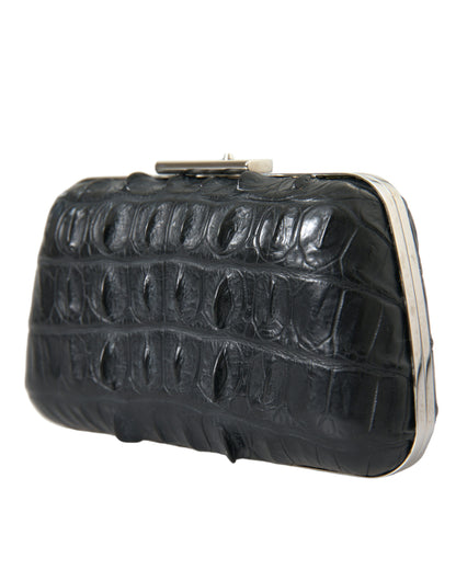 Balenciaga Elegant Crocodile Leather Evening Clutch Balenciaga