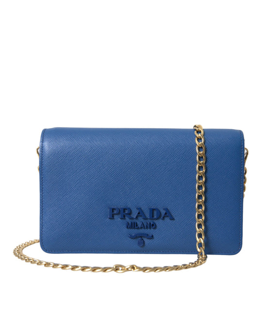 Prada Elegant Monogram Leather Sling Purse Prada