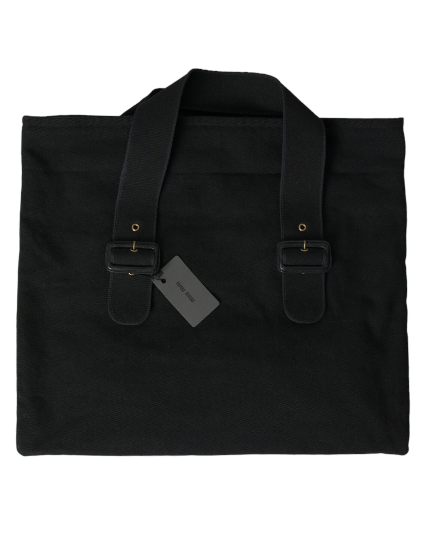 Miu Miu Chic Black Denim Tote for Everyday Elegance Miu Miu