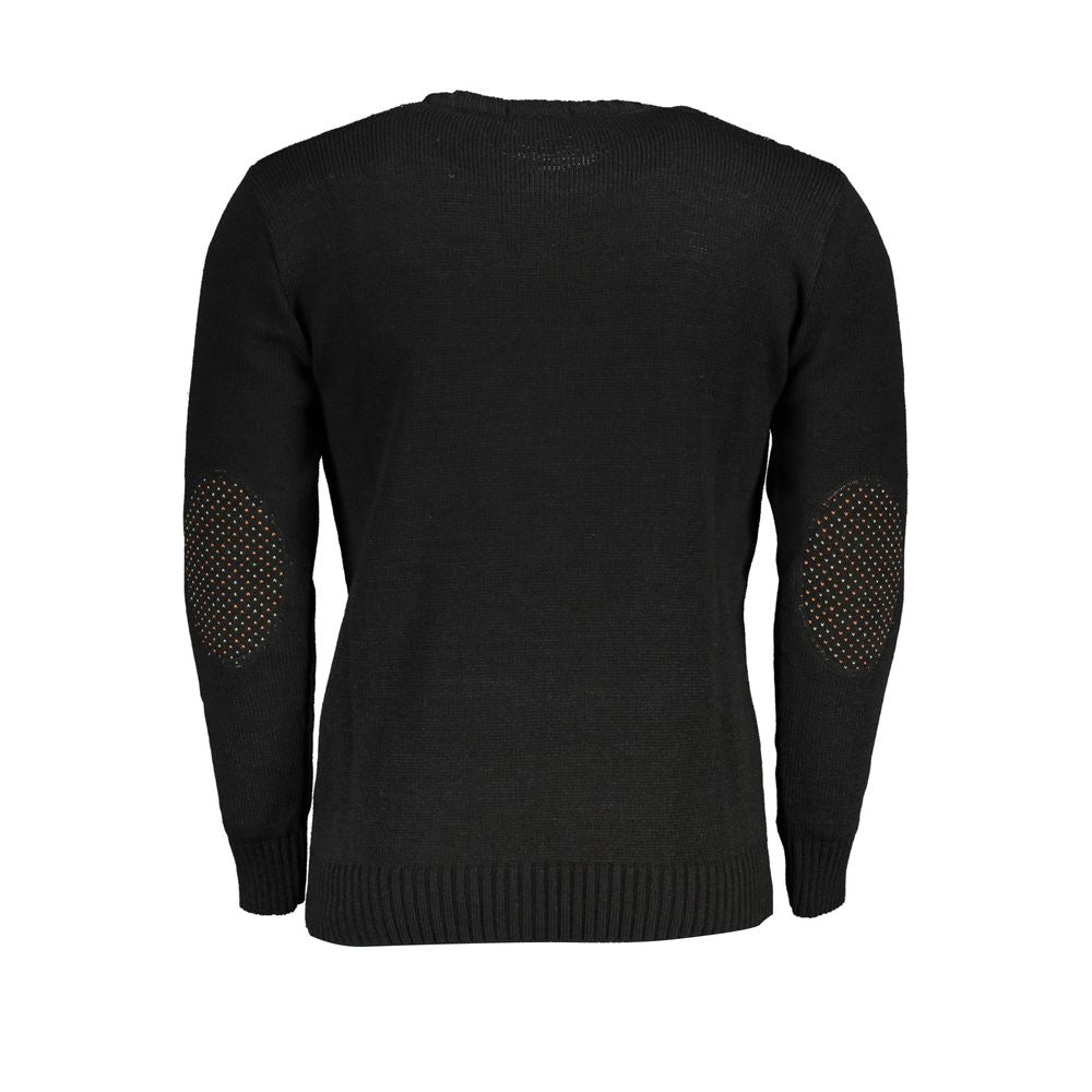 U.S. Grand Polo Black Fabric Sweater U.S. Grand Polo