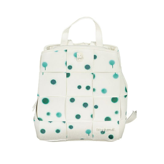 Desigual White Polyethylene Backpack Desigual