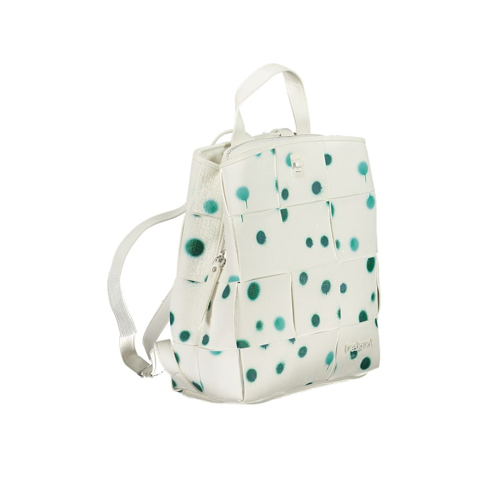 Desigual White Polyethylene Backpack Desigual