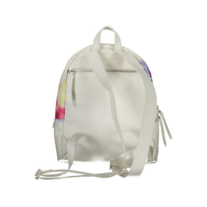 Desigual White Polyester Backpack Desigual