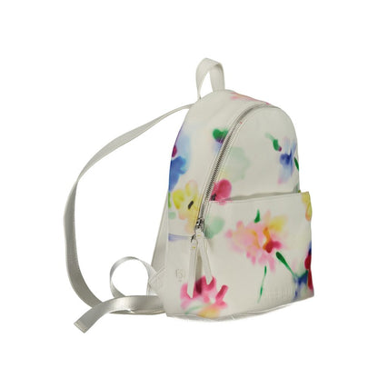 Desigual White Polyester Backpack Desigual