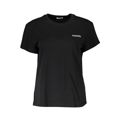 Patrizia Pepe Black Cotton Tops & T-Shirt Patrizia Pepe