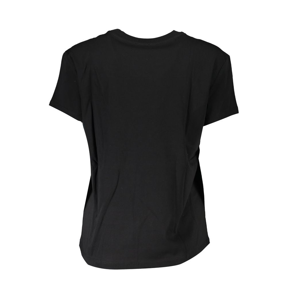 Patrizia Pepe Black Cotton Tops & T-Shirt Patrizia Pepe