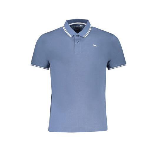 Harmont & Blaine Blue Cotton Polo Shirt Harmont & Blaine