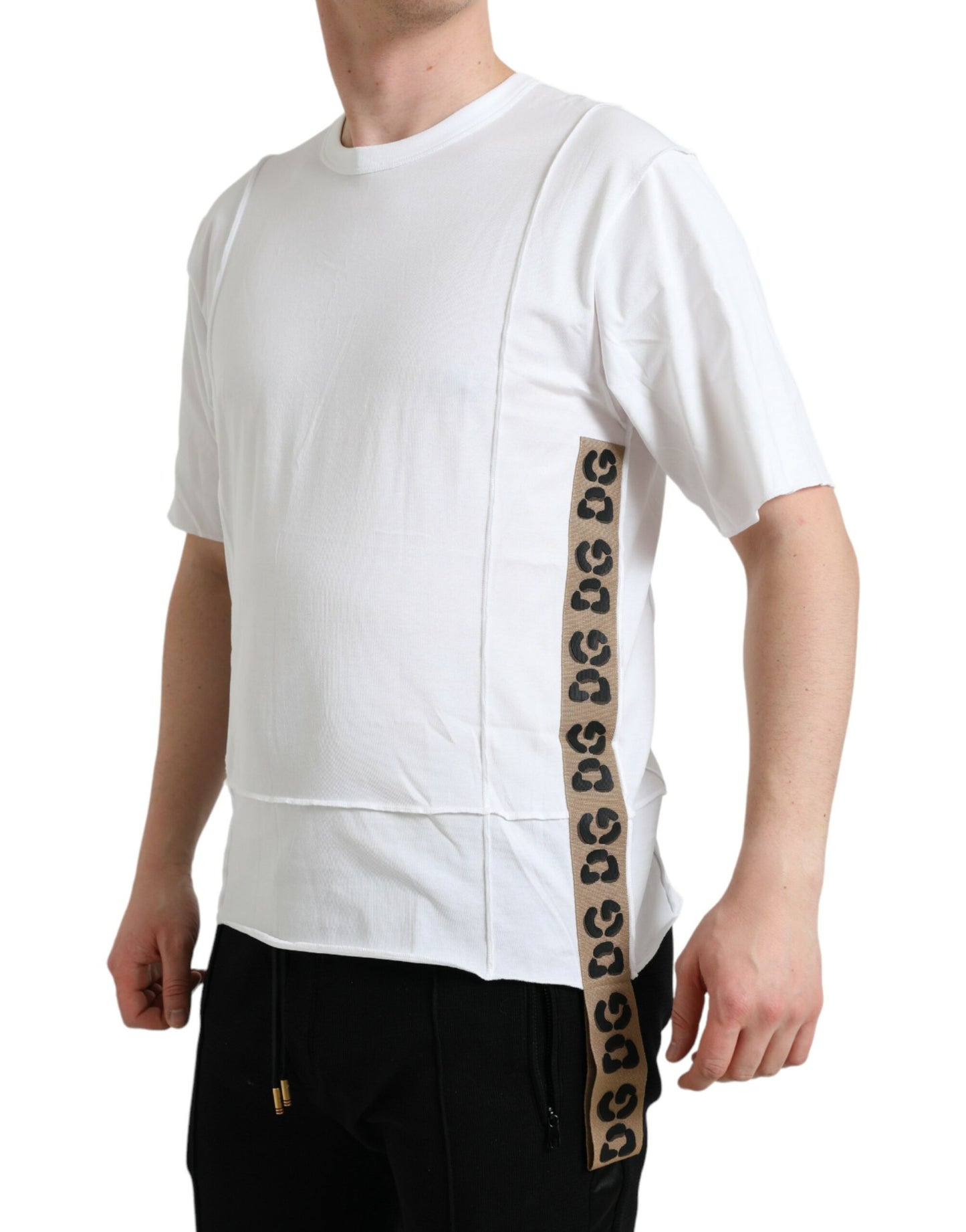 Dolce & Gabbana White Logo Crew Neck Short Sleeves T-shirt Dolce & Gabbana