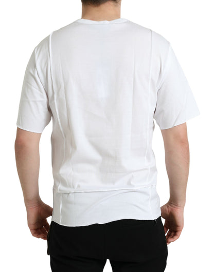 Dolce & Gabbana White Logo Crew Neck Short Sleeves T-shirt Dolce & Gabbana