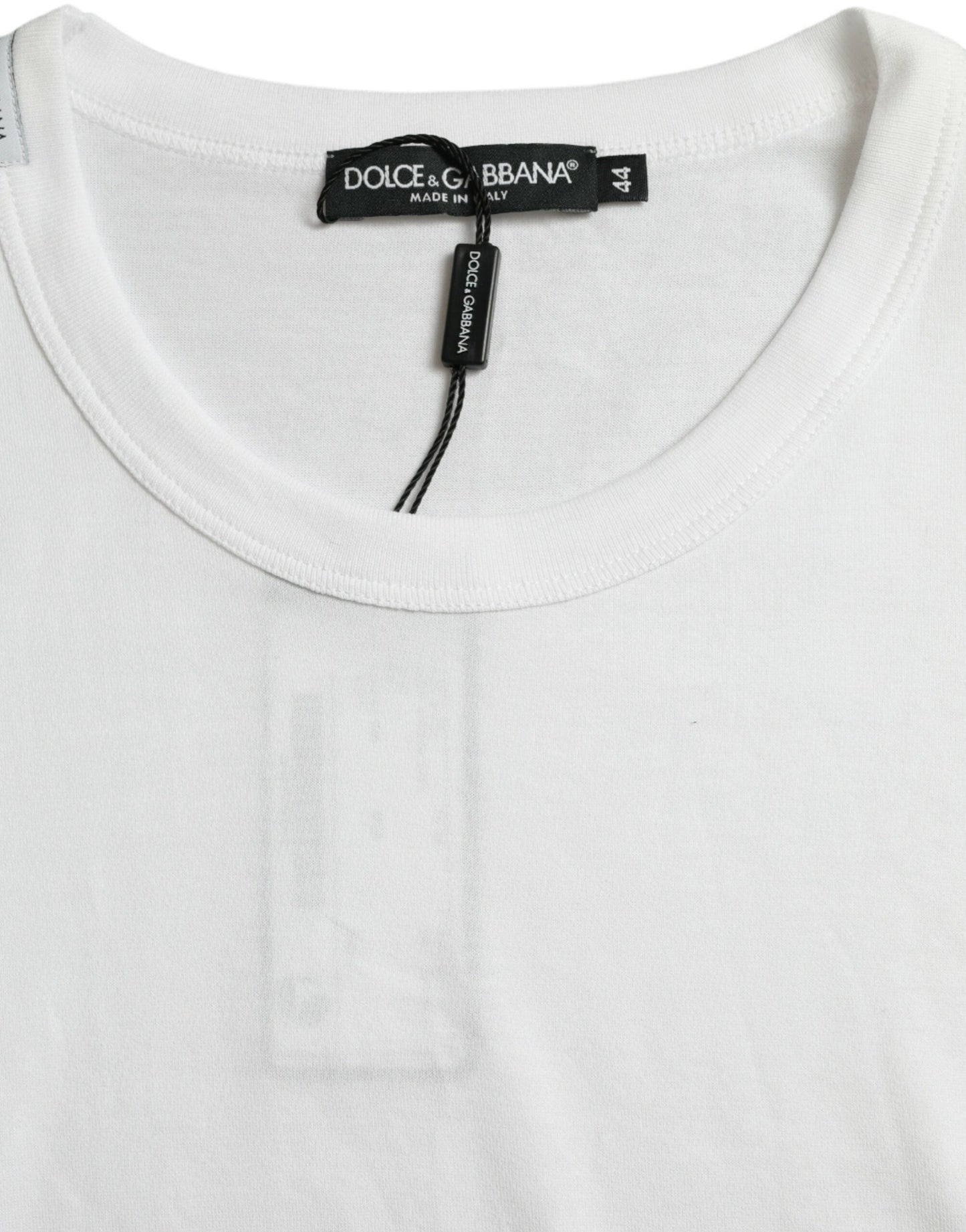 Dolce & Gabbana White Logo Crew Neck Short Sleeves T-shirt Dolce & Gabbana