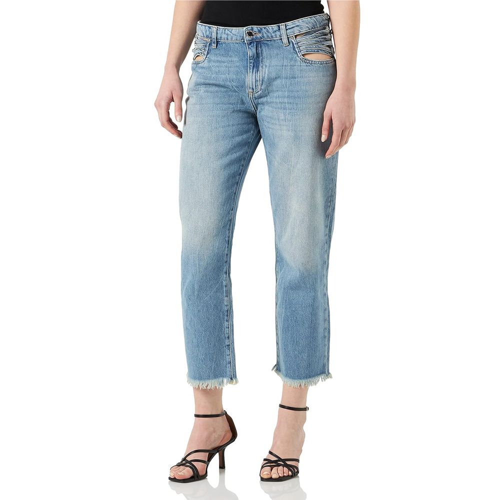 PINKO Blue Cotton Jeans & Pant PINKO