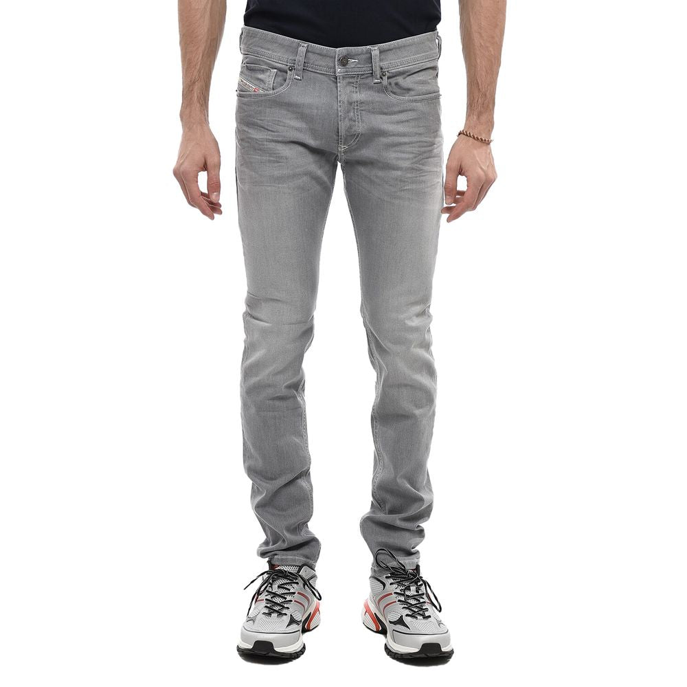 Diesel Gray Cotton Jeans & Pant Diesel