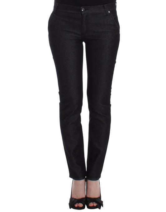 Ermanno Scervino Chic Black Skinny Jeans - Elegant & Slim Fit Ermanno Scervino