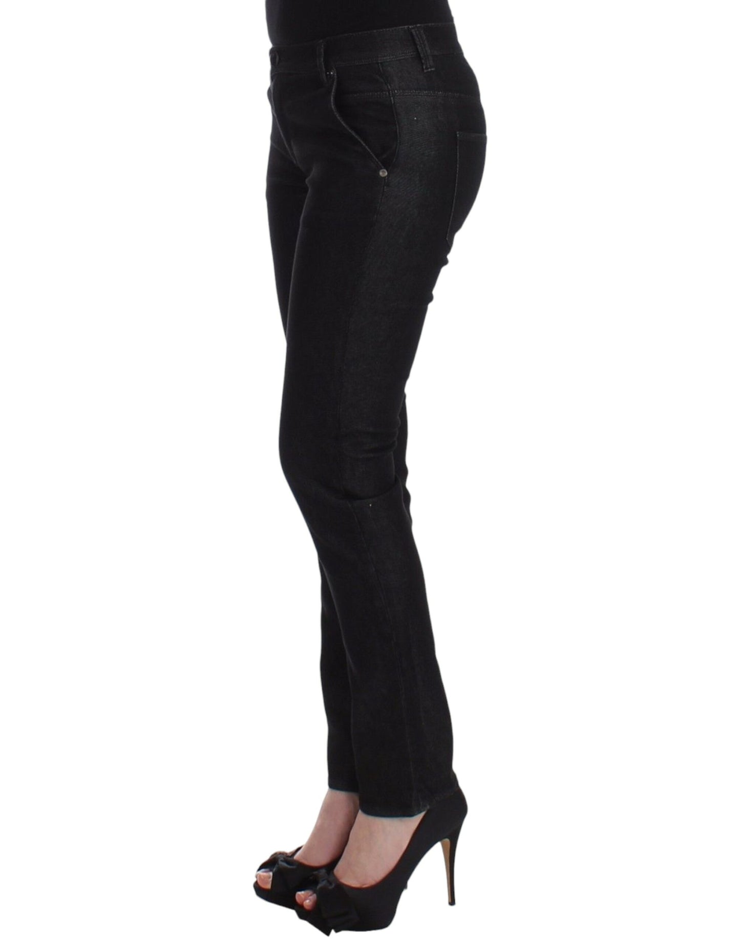 Ermanno Scervino Chic Black Skinny Jeans - Elegant & Slim Fit Ermanno Scervino