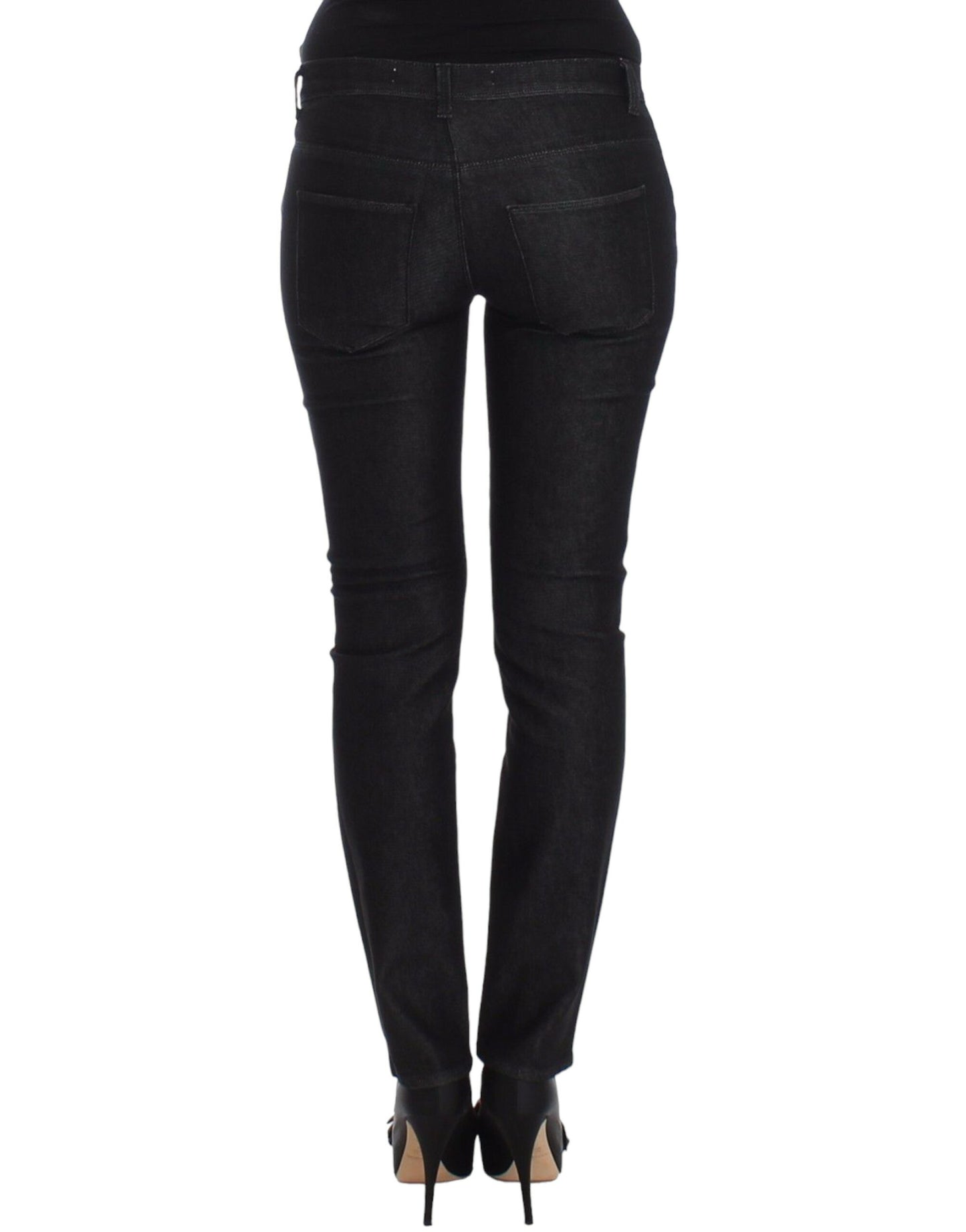 Ermanno Scervino Chic Black Skinny Jeans - Elegant & Slim Fit Ermanno Scervino