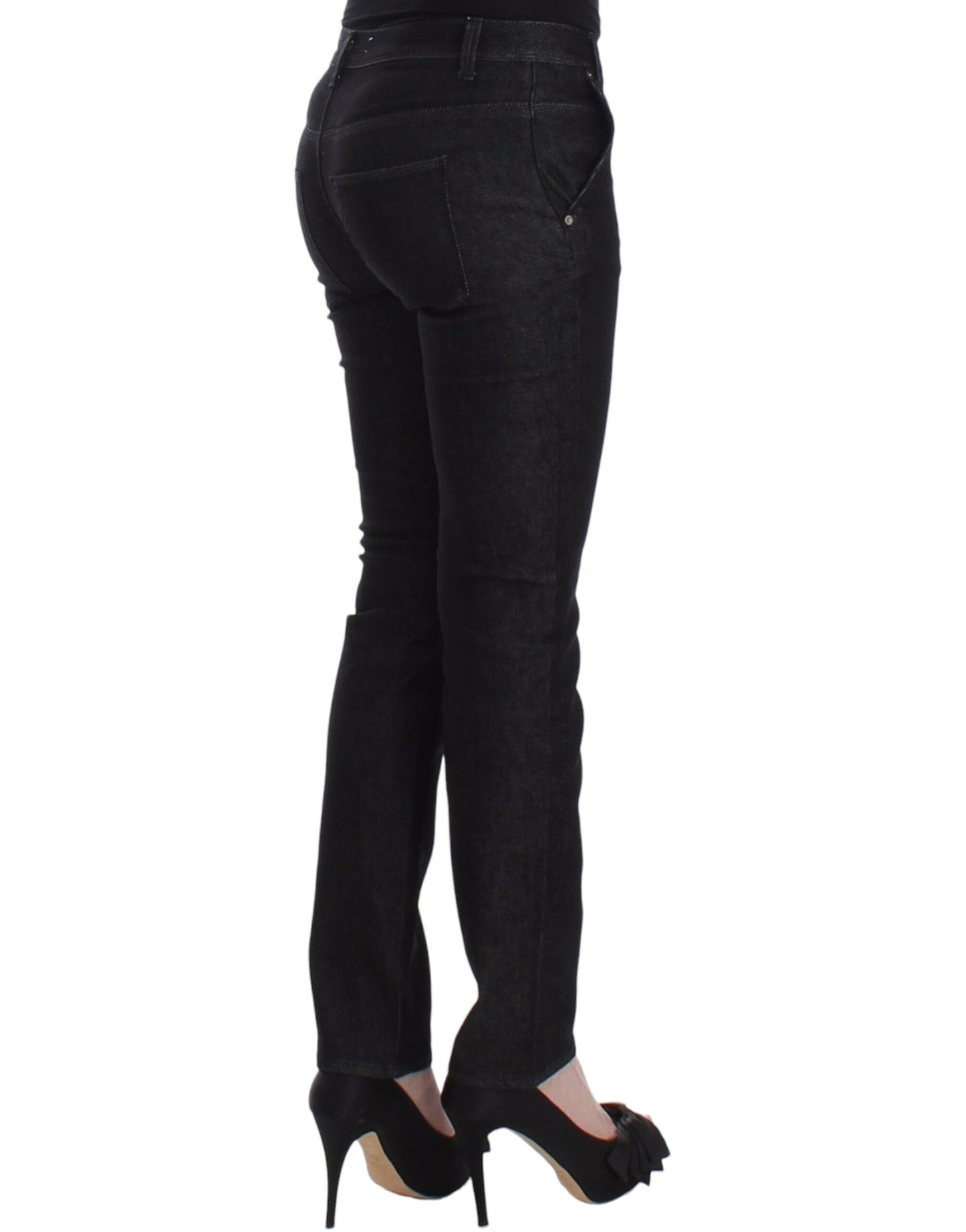 Ermanno Scervino Chic Black Skinny Jeans - Elegant & Slim Fit Ermanno Scervino