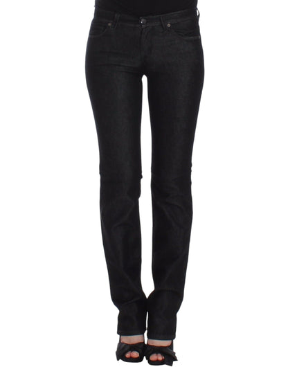 Ermanno Scervino Chic Black Slim Skinny Jeans Ermanno Scervino