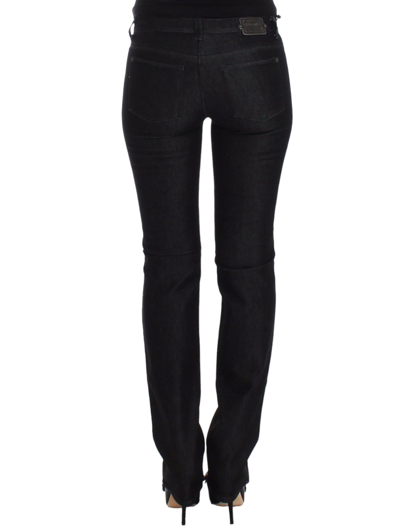 Ermanno Scervino Chic Black Slim Skinny Jeans Ermanno Scervino