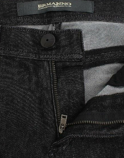 Ermanno Scervino Chic Black Slim Skinny Jeans Ermanno Scervino