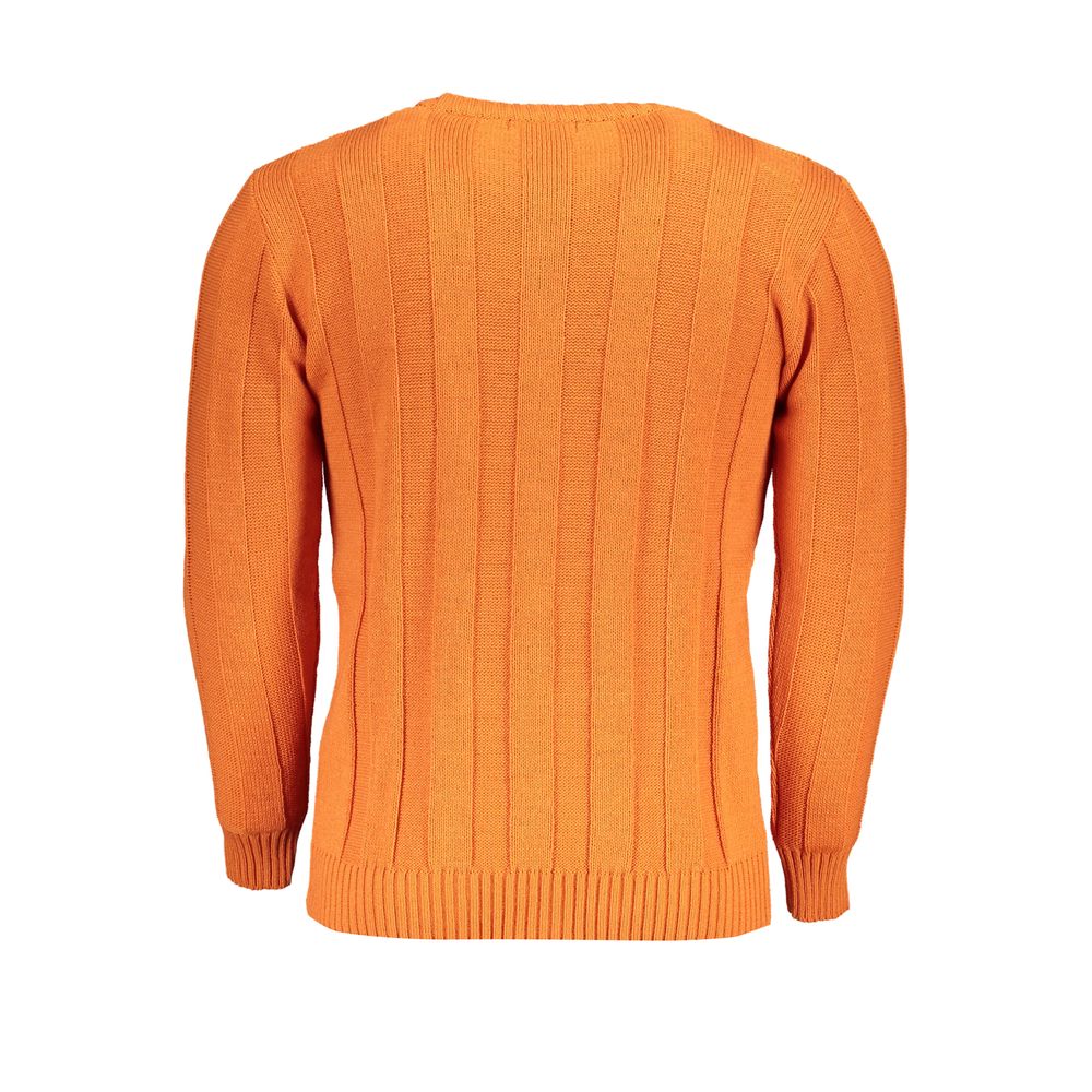 U.S. Grand Polo Orange Fabric Sweater U.S. Grand Polo